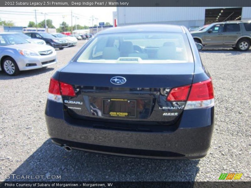 Deep Indigo Pearl / Warm Ivory 2012 Subaru Legacy 2.5i Premium