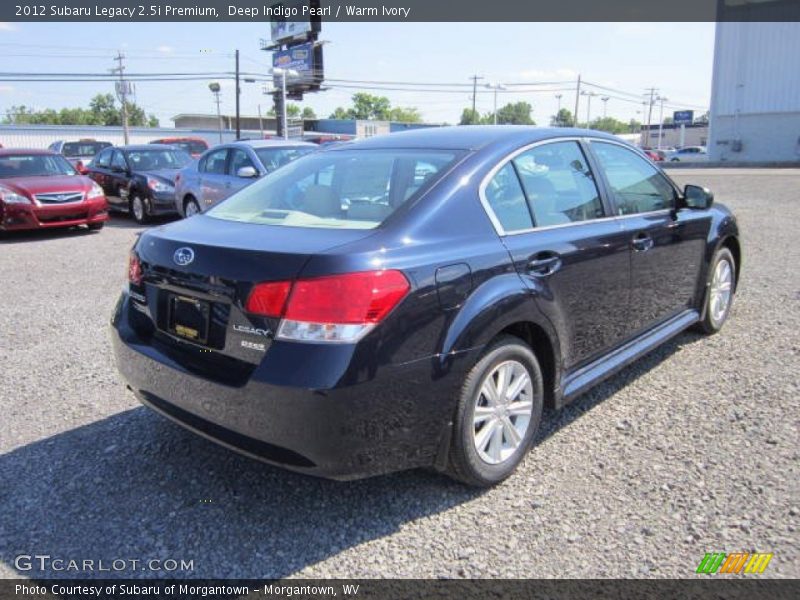 Deep Indigo Pearl / Warm Ivory 2012 Subaru Legacy 2.5i Premium