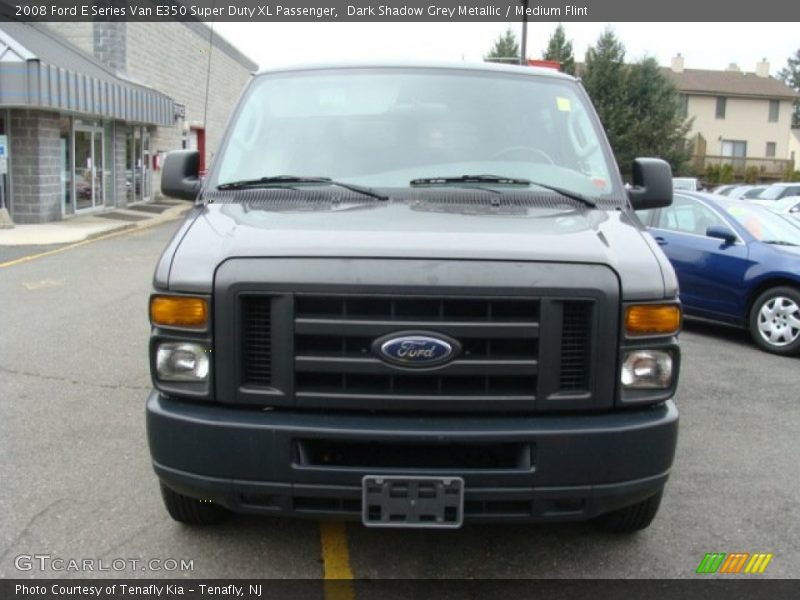 Dark Shadow Grey Metallic / Medium Flint 2008 Ford E Series Van E350 Super Duty XL Passenger