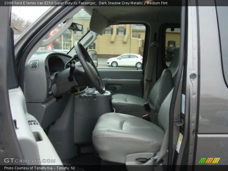 Dark Shadow Grey Metallic / Medium Flint 2008 Ford E Series Van E350 Super Duty XL Passenger