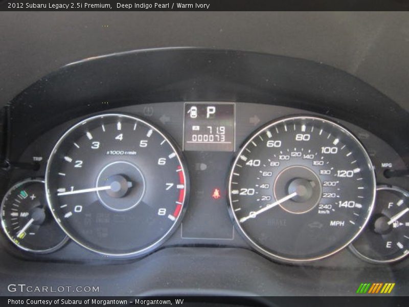 Deep Indigo Pearl / Warm Ivory 2012 Subaru Legacy 2.5i Premium