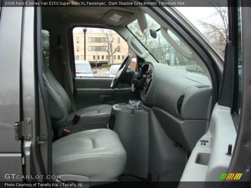 Dark Shadow Grey Metallic / Medium Flint 2008 Ford E Series Van E350 Super Duty XL Passenger