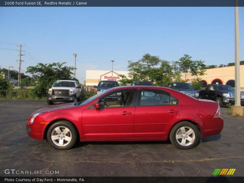 Redfire Metallic / Camel 2008 Ford Fusion SE