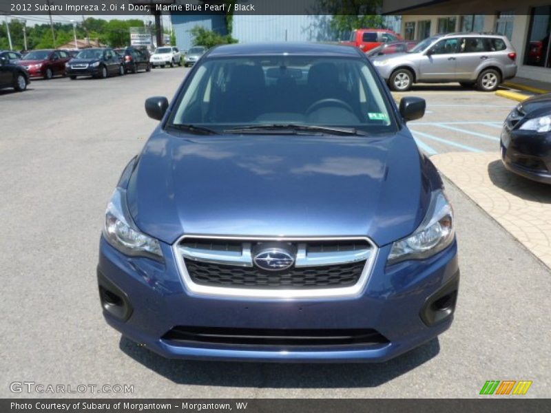 Marine Blue Pearl / Black 2012 Subaru Impreza 2.0i 4 Door