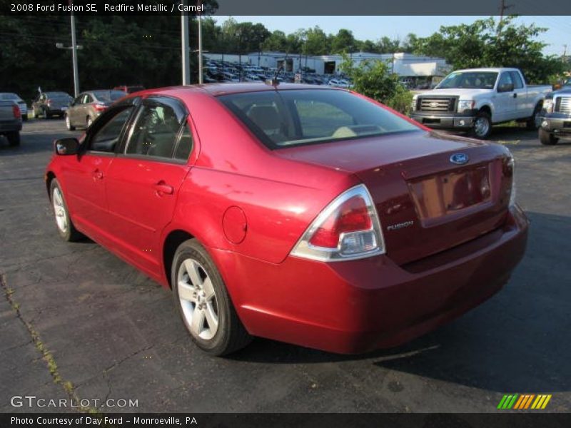 Redfire Metallic / Camel 2008 Ford Fusion SE