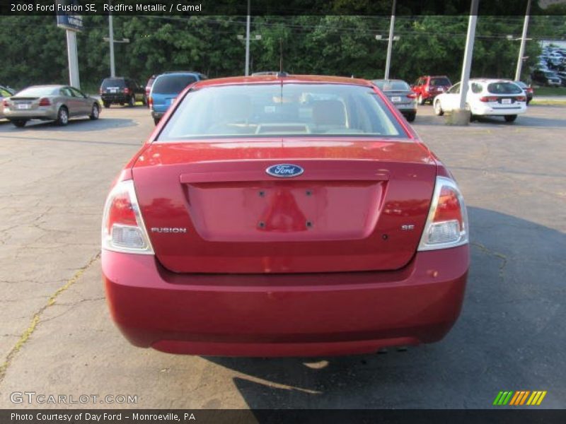 Redfire Metallic / Camel 2008 Ford Fusion SE