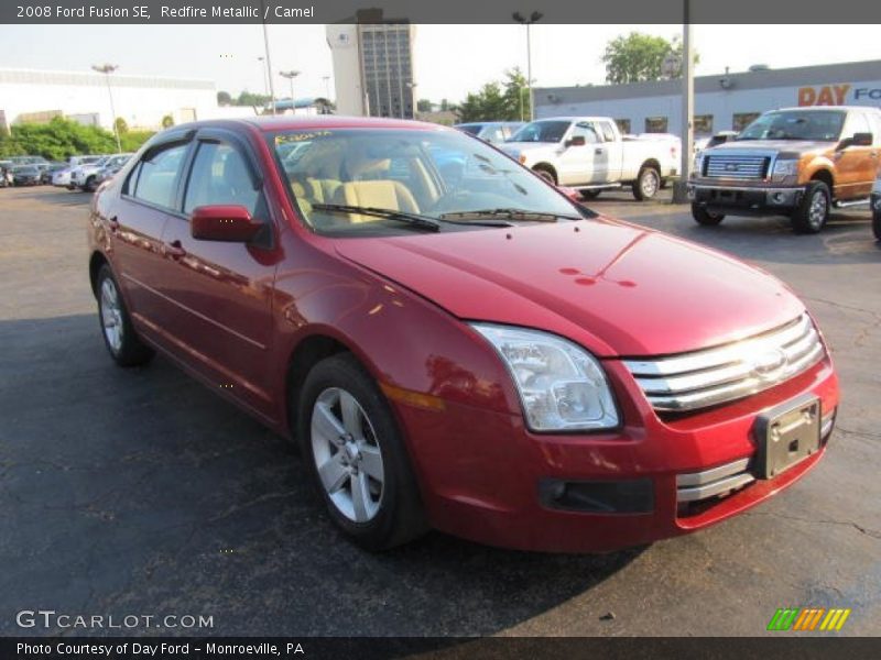 Redfire Metallic / Camel 2008 Ford Fusion SE