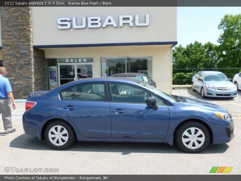 Marine Blue Pearl / Black 2012 Subaru Impreza 2.0i 4 Door