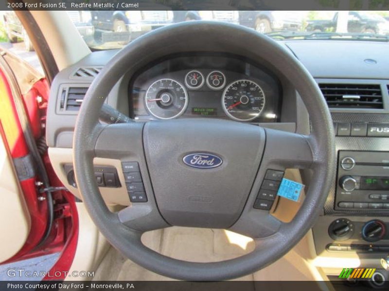 Redfire Metallic / Camel 2008 Ford Fusion SE
