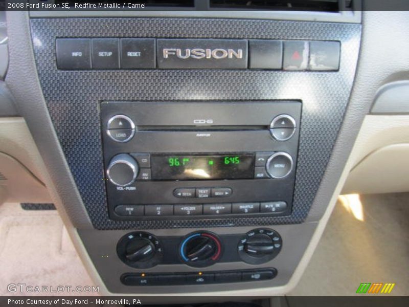 Redfire Metallic / Camel 2008 Ford Fusion SE