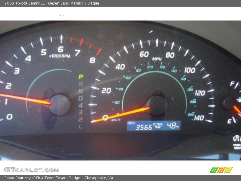 Desert Sand Metallic / Bisque 2009 Toyota Camry LE