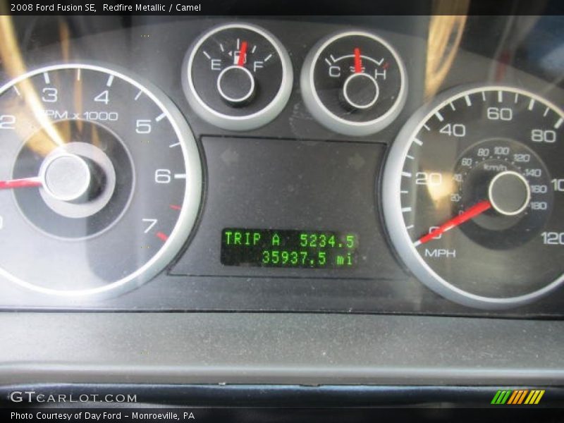 Redfire Metallic / Camel 2008 Ford Fusion SE