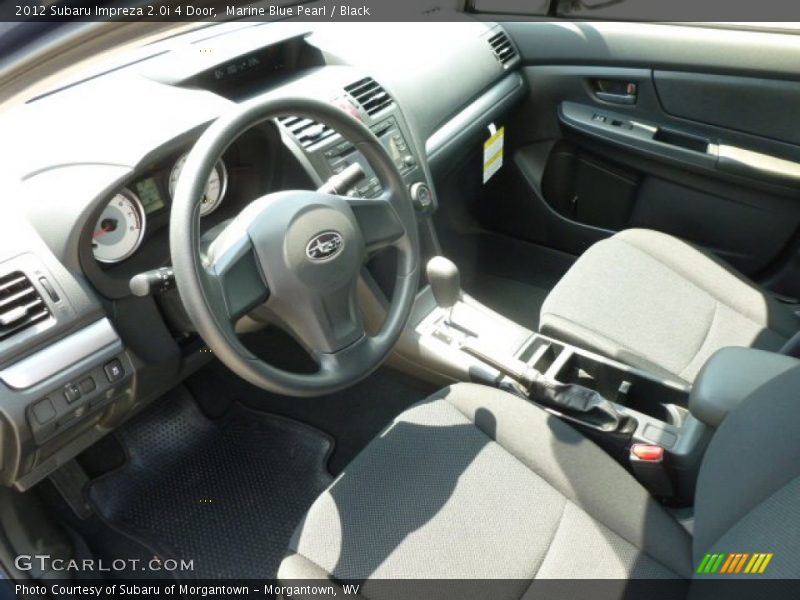 Marine Blue Pearl / Black 2012 Subaru Impreza 2.0i 4 Door