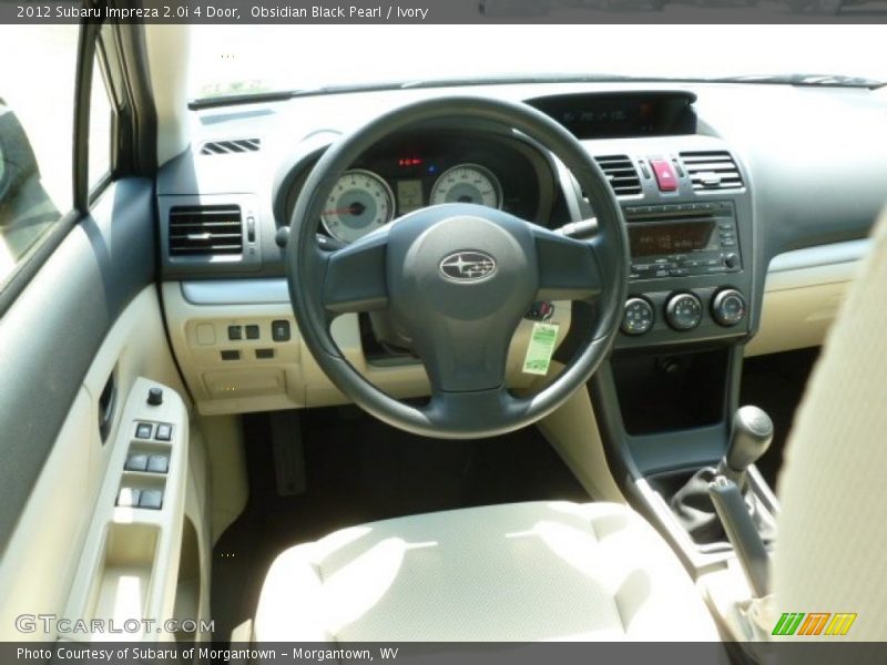 Obsidian Black Pearl / Ivory 2012 Subaru Impreza 2.0i 4 Door