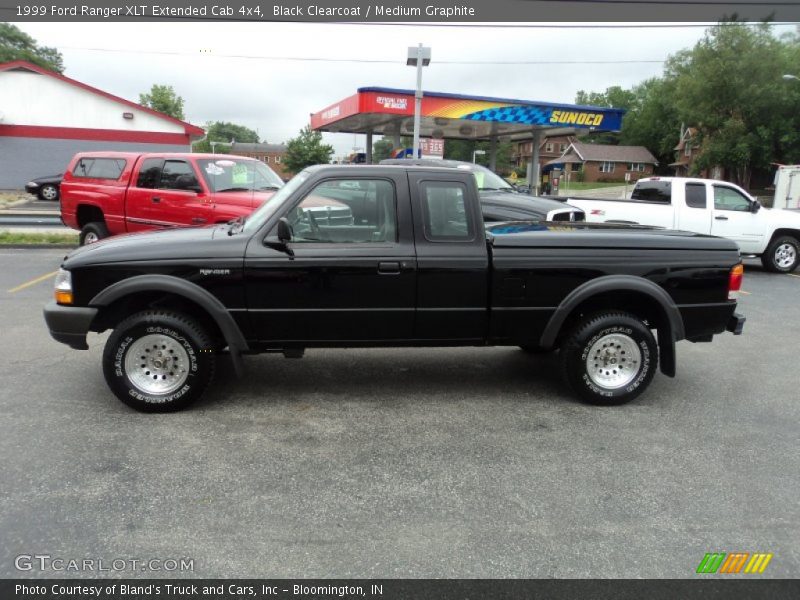 Black Clearcoat / Medium Graphite 1999 Ford Ranger XLT Extended Cab 4x4