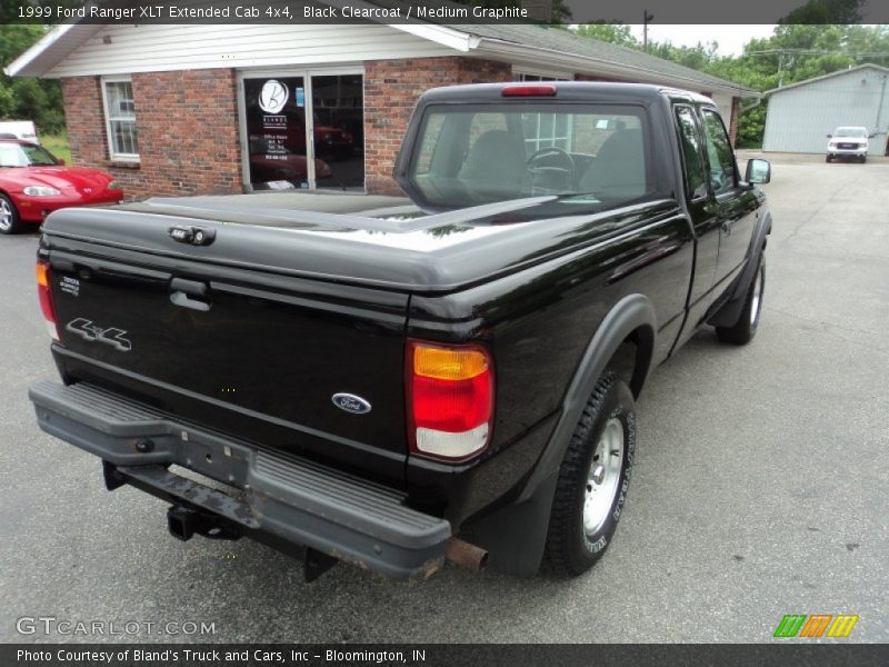 Black Clearcoat / Medium Graphite 1999 Ford Ranger XLT Extended Cab 4x4