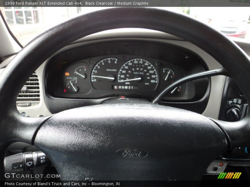 Black Clearcoat / Medium Graphite 1999 Ford Ranger XLT Extended Cab 4x4