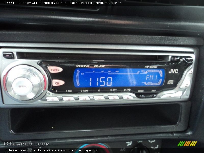 Black Clearcoat / Medium Graphite 1999 Ford Ranger XLT Extended Cab 4x4