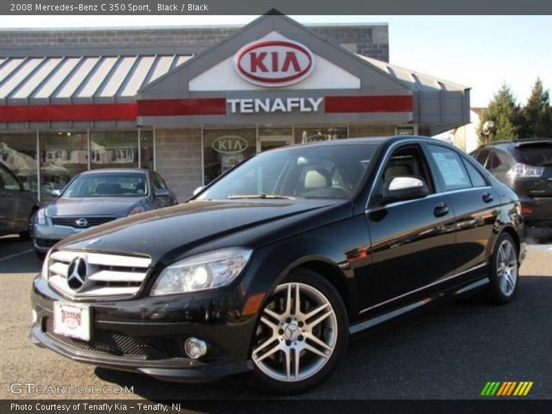 Black / Black 2008 Mercedes-Benz C 350 Sport