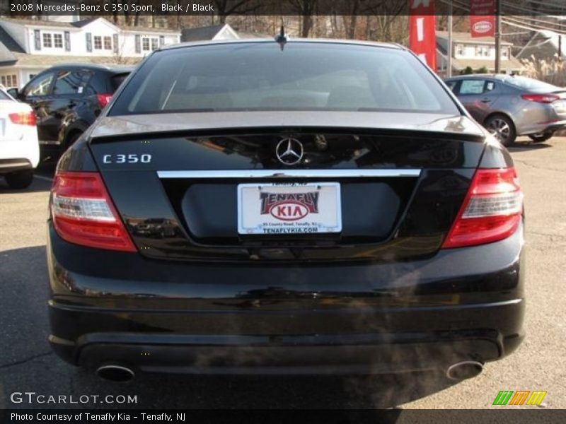 Black / Black 2008 Mercedes-Benz C 350 Sport