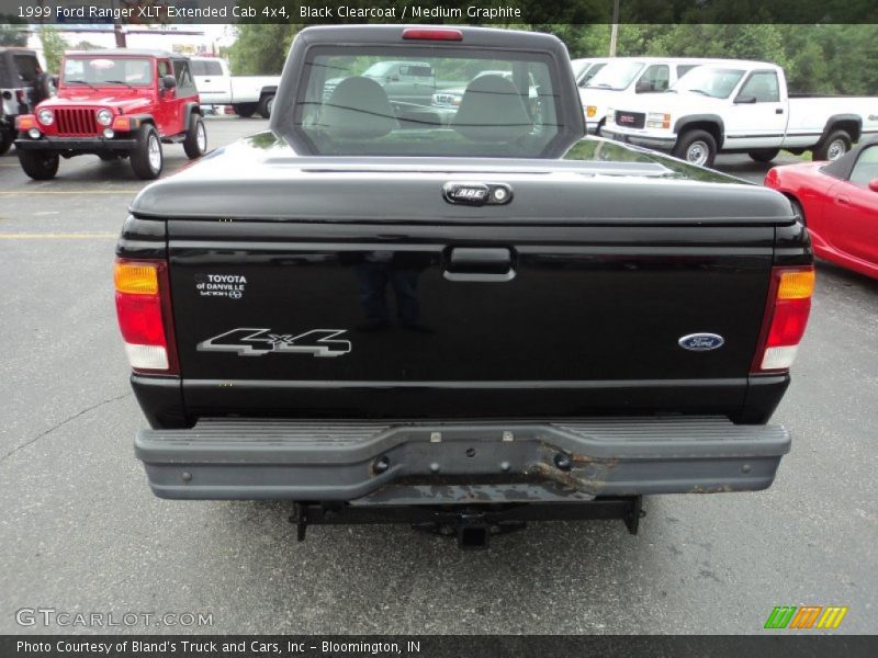 Black Clearcoat / Medium Graphite 1999 Ford Ranger XLT Extended Cab 4x4