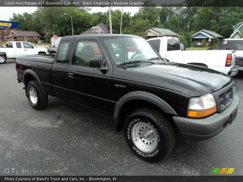 Black Clearcoat / Medium Graphite 1999 Ford Ranger XLT Extended Cab 4x4