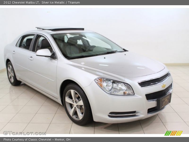 Silver Ice Metallic / Titanium 2012 Chevrolet Malibu LT