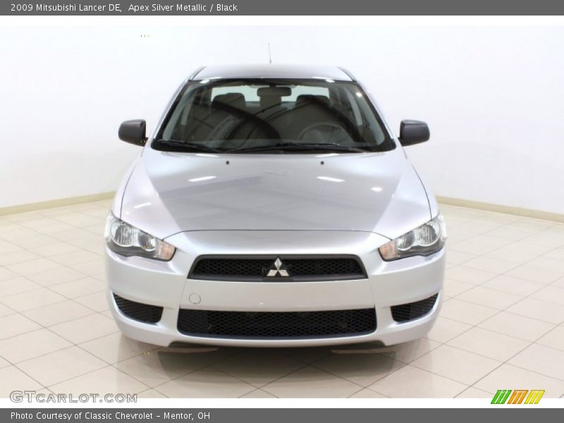 Apex Silver Metallic / Black 2009 Mitsubishi Lancer DE