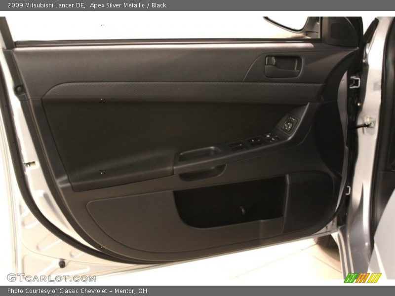 Apex Silver Metallic / Black 2009 Mitsubishi Lancer DE