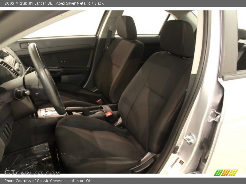 Apex Silver Metallic / Black 2009 Mitsubishi Lancer DE
