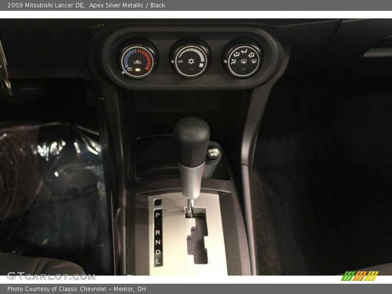 Apex Silver Metallic / Black 2009 Mitsubishi Lancer DE
