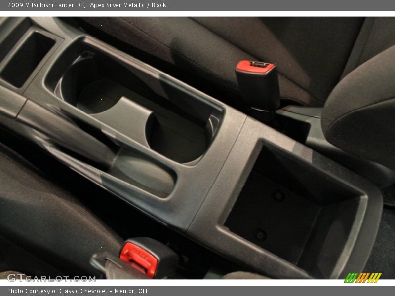 Apex Silver Metallic / Black 2009 Mitsubishi Lancer DE