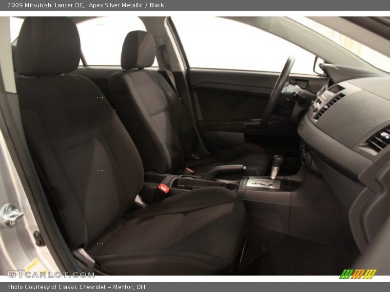 Apex Silver Metallic / Black 2009 Mitsubishi Lancer DE