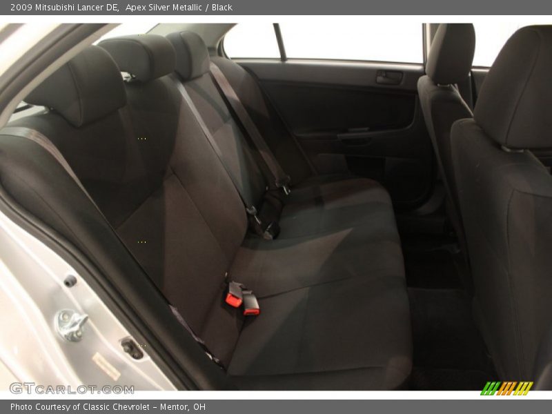 Apex Silver Metallic / Black 2009 Mitsubishi Lancer DE