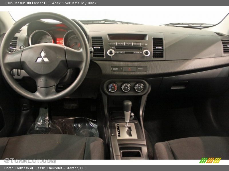 Apex Silver Metallic / Black 2009 Mitsubishi Lancer DE