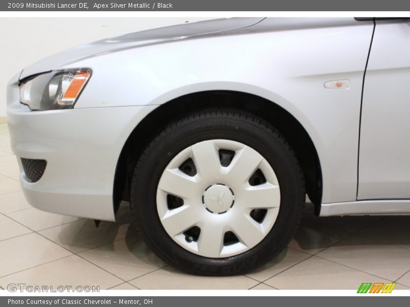Apex Silver Metallic / Black 2009 Mitsubishi Lancer DE