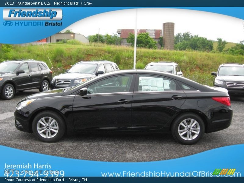 Midnight Black / Gray 2013 Hyundai Sonata GLS