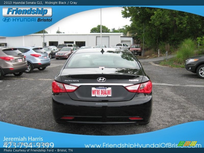 Midnight Black / Gray 2013 Hyundai Sonata GLS