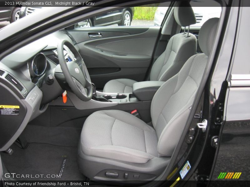 Midnight Black / Gray 2013 Hyundai Sonata GLS