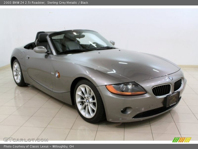 Sterling Grey Metallic / Black 2003 BMW Z4 2.5i Roadster