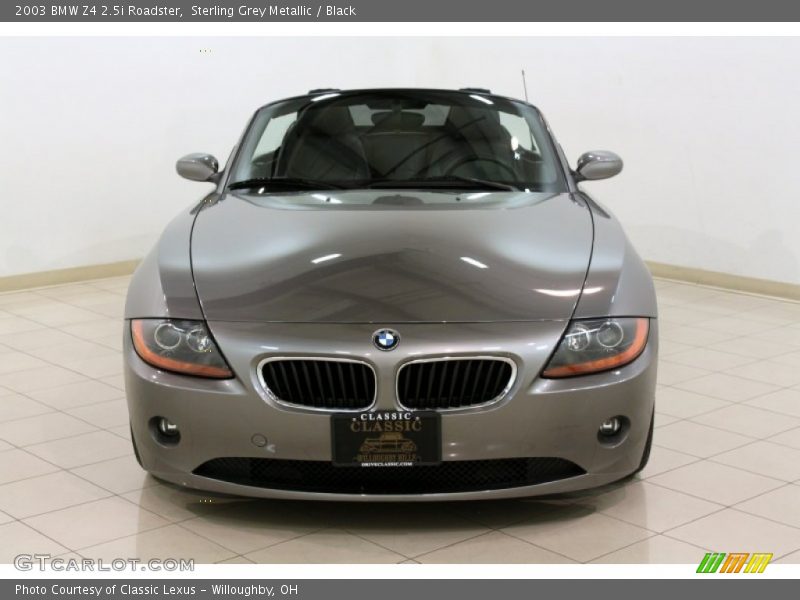 Sterling Grey Metallic / Black 2003 BMW Z4 2.5i Roadster