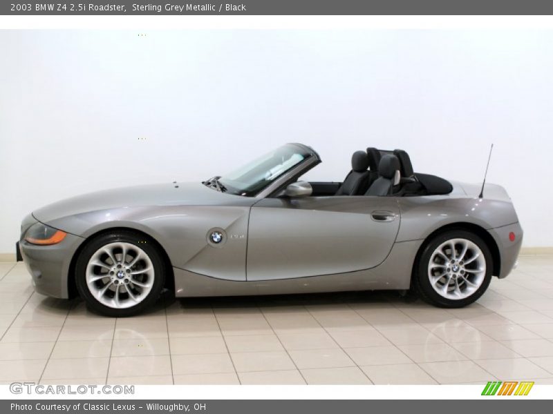 Sterling Grey Metallic / Black 2003 BMW Z4 2.5i Roadster