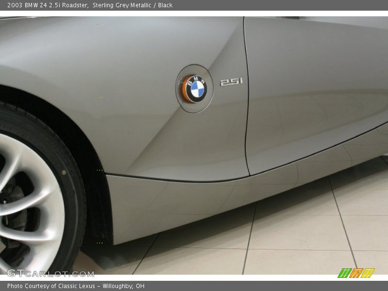 Sterling Grey Metallic / Black 2003 BMW Z4 2.5i Roadster