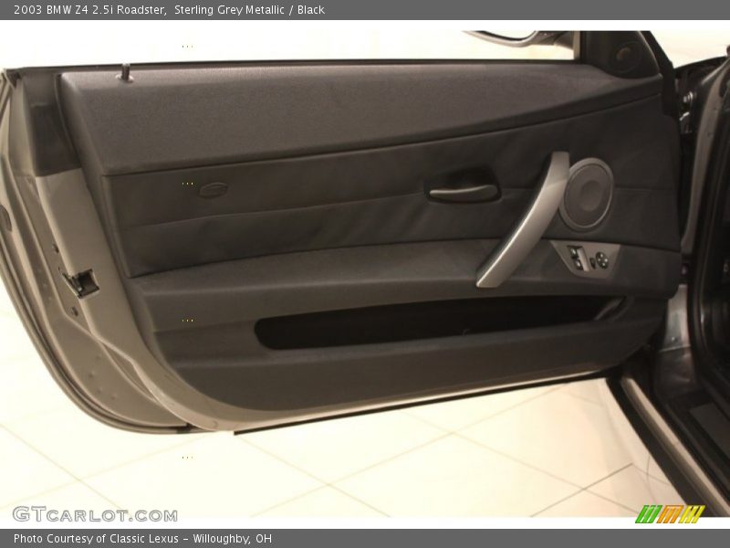 Sterling Grey Metallic / Black 2003 BMW Z4 2.5i Roadster