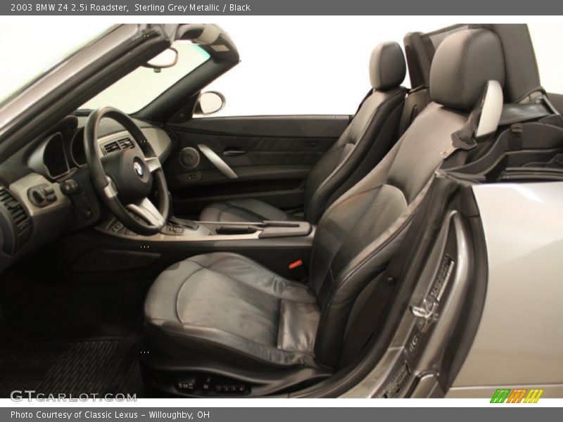 Sterling Grey Metallic / Black 2003 BMW Z4 2.5i Roadster