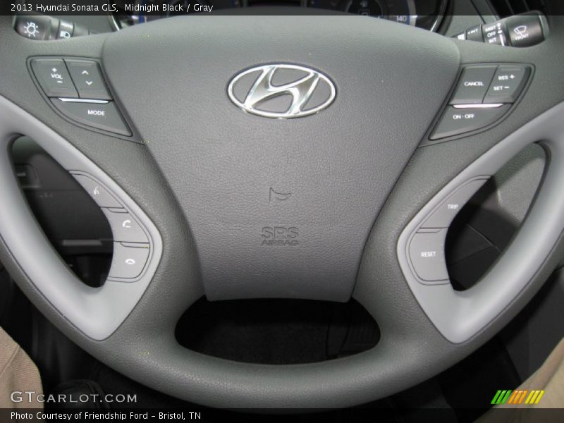 Midnight Black / Gray 2013 Hyundai Sonata GLS
