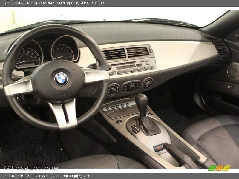 Sterling Grey Metallic / Black 2003 BMW Z4 2.5i Roadster