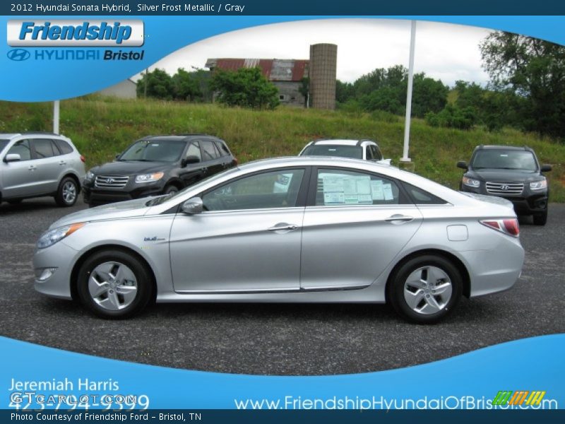 Silver Frost Metallic / Gray 2012 Hyundai Sonata Hybrid