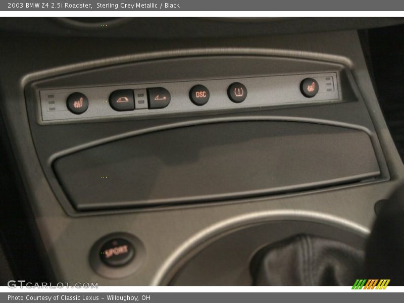 Sterling Grey Metallic / Black 2003 BMW Z4 2.5i Roadster