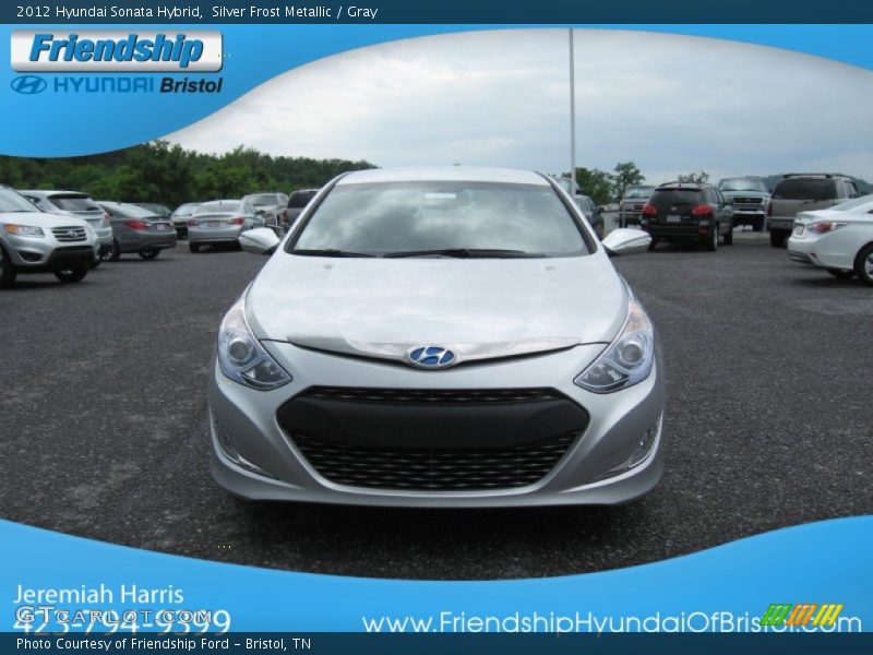 Silver Frost Metallic / Gray 2012 Hyundai Sonata Hybrid